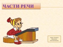 Презентация по русскому языку Части речи. Имя существительное (итоговое занятие)