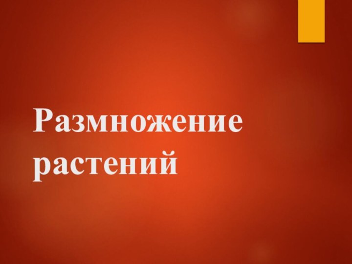 Размножение растений