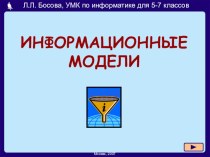 Презентация по информатике на тему: Информационные модели