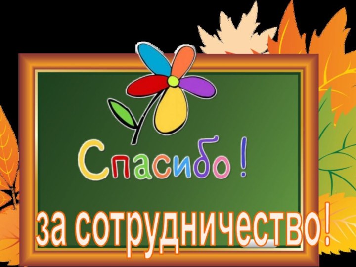 за сотрудничество!