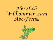 Внеклассное мероприятие по немецкому языку на тему Wir kennen schon das ABC