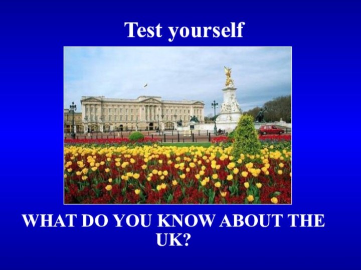 Test yourselfWHAT DO YOU KNOW ABOUT THE UK?