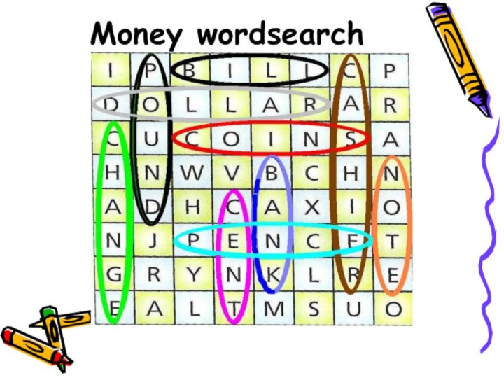 Money wordsearch