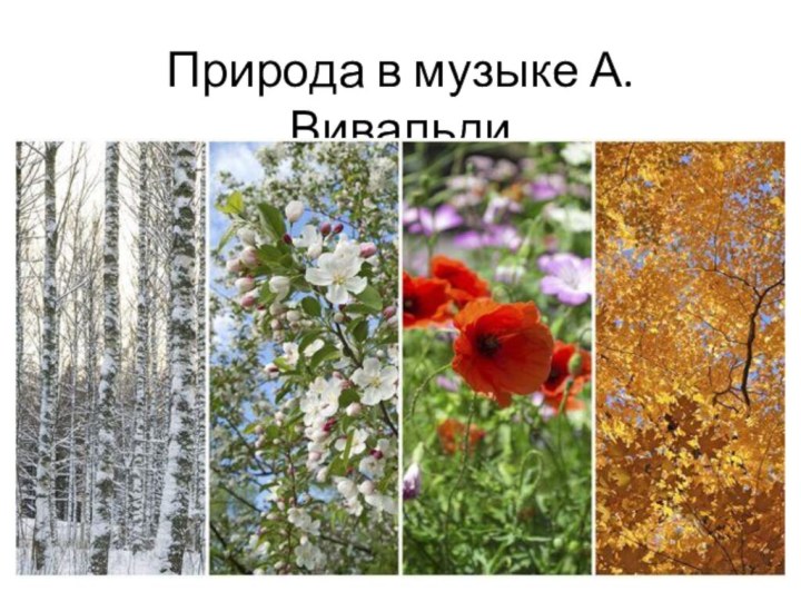 Природа в музыке А.Вивальди