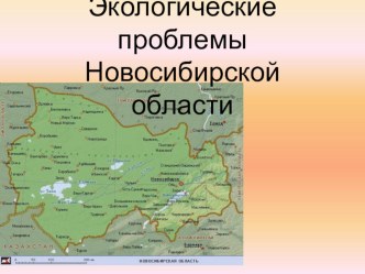 Презентация по географии на тему-экологические проблемы НСО