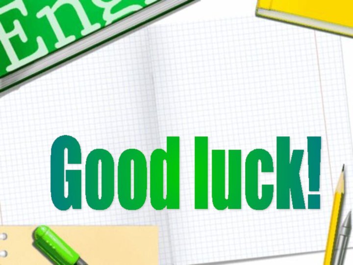 Good luck!