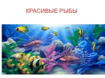 Презентация у уроку изобразительного искусства в 1 классе Монотипия. Красивые рыбы