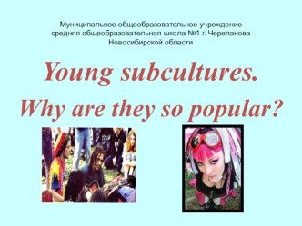 Презентация по английскому языку на тему Молодёжные субкультуры (10 класс)