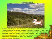 Презентация о родном городе Сокольский лес