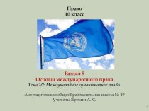 Презентация по праву Международное гуманитарное право