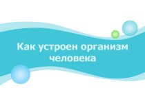 Презентация по окружающему миру на тему Как устроен организм человека