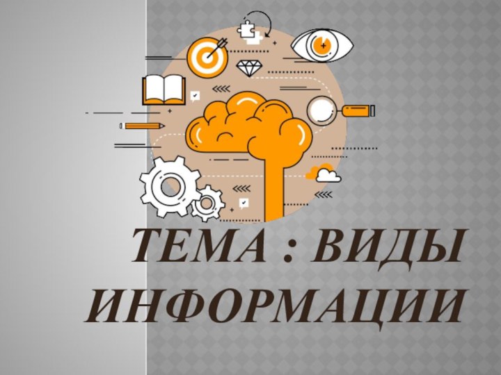 Тема : Виды информации