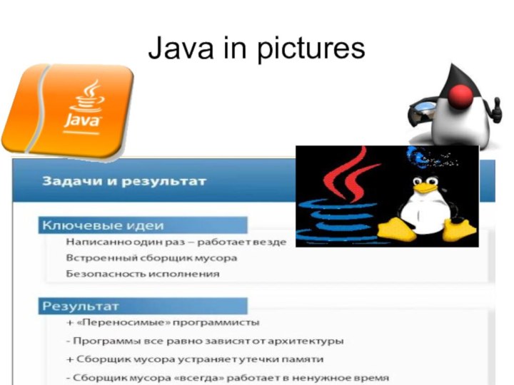 Java in pictures