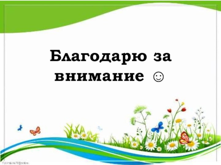 Благодарю за внимание 