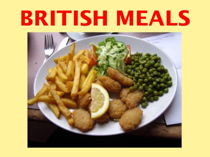 British meals