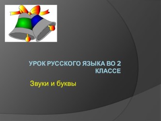 Презентация по русскому языку Звуки и буквы