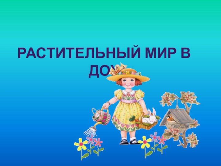 Растительный мир в доу