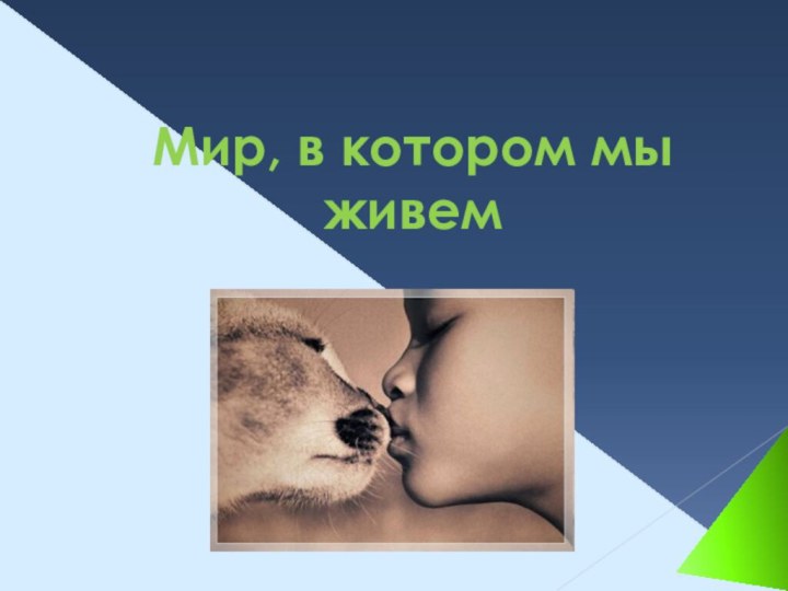 Мир, в котором мы живем