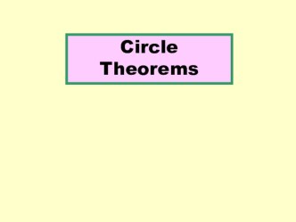 Circle theorems