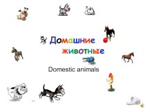 Презентация по английскому языку на тему Домашние животные, 2 класс