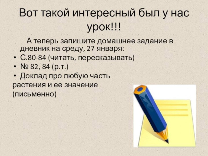 Вот такой интересный был у нас урок!!!    А теперь