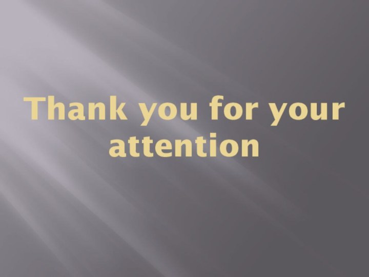 Thank you for your attention