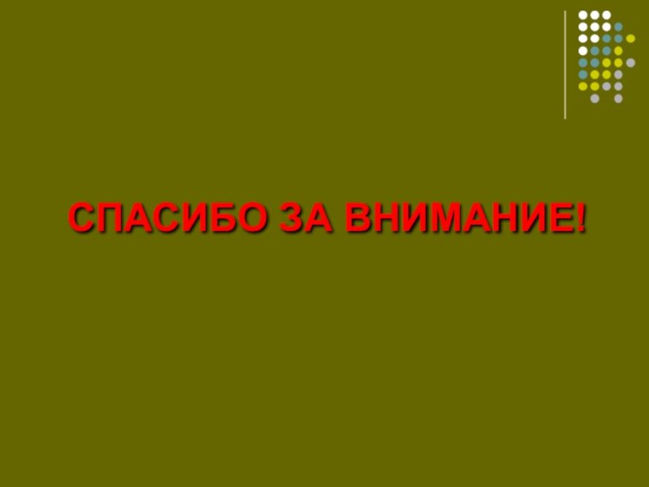 СПАСИБО ЗА ВНИМАНИЕ!