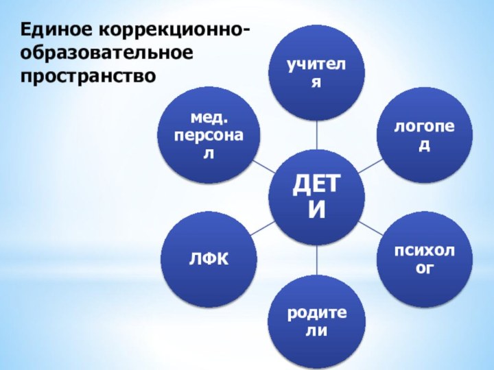 Единое коррекционно-образовательное пространство