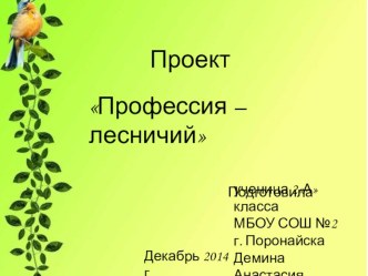 Проект на тему о профессиях. 2 класс.