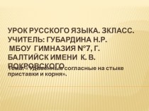 Презентация по русскому языку на тему Удвоенная согласная на стыке приставки и корня (3класс)