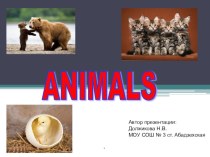 Презентация Части тела животных