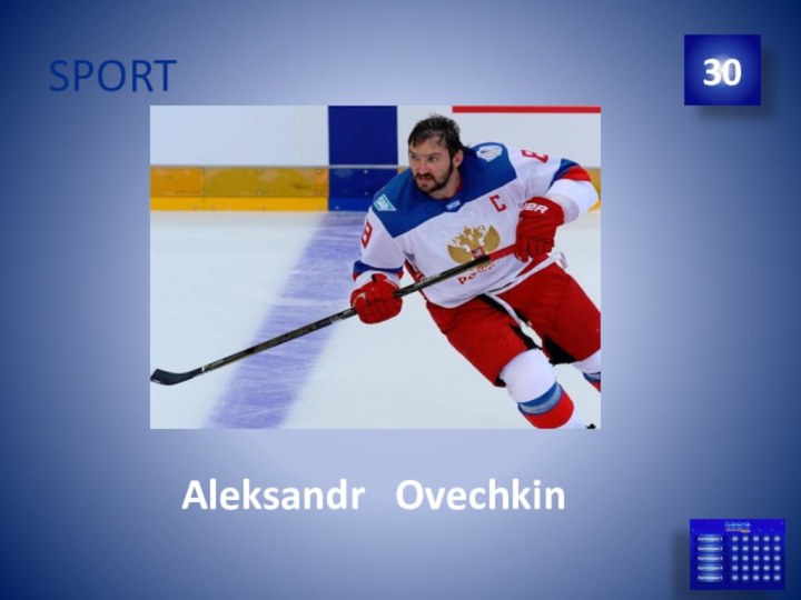 SPORT30Aleksandr  Ovechkin