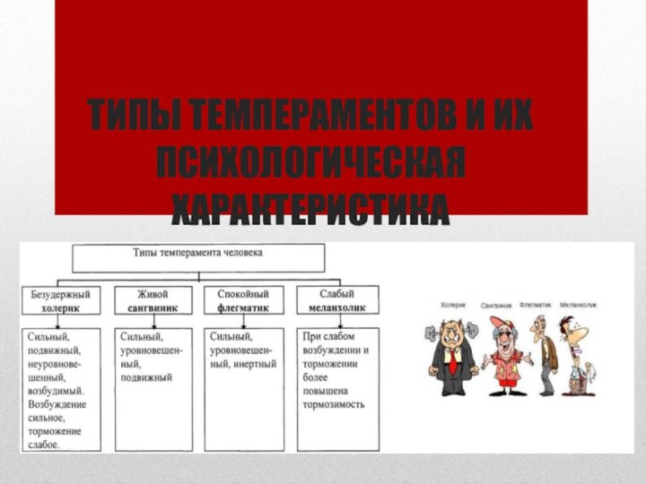 ТИПЫ ТЕМПЕРАМЕНТОВ И ИХ ПСИХОЛОГИЧЕСКАЯ ХАРАКТЕРИСТИКА