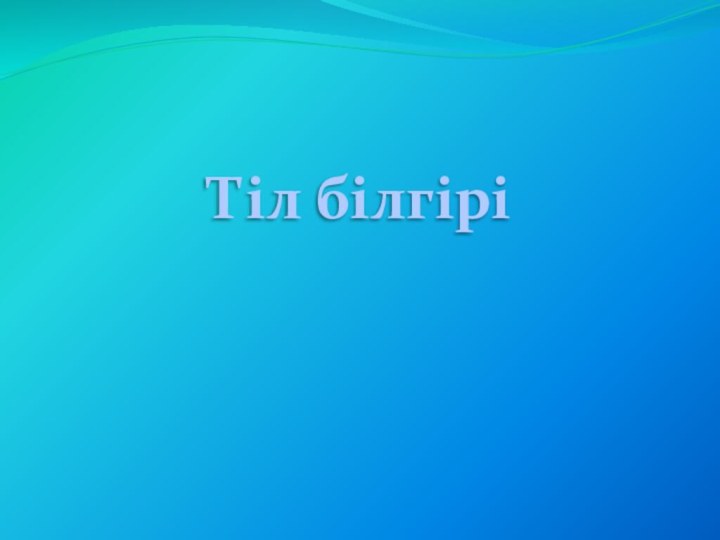 Тіл білгірі