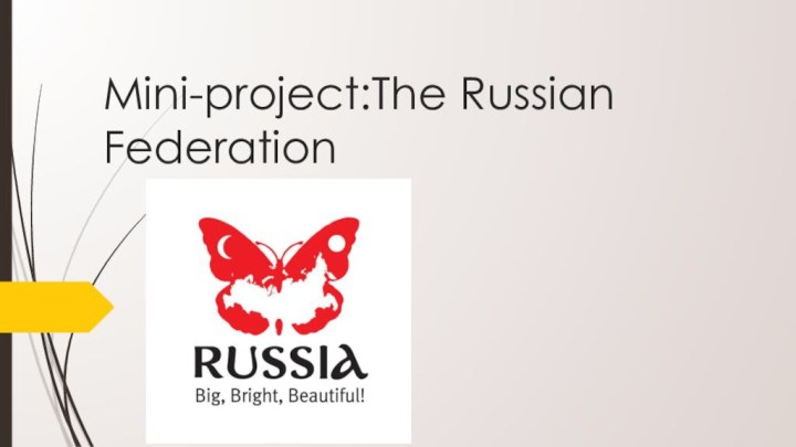 Mini-project:The Russian Federation