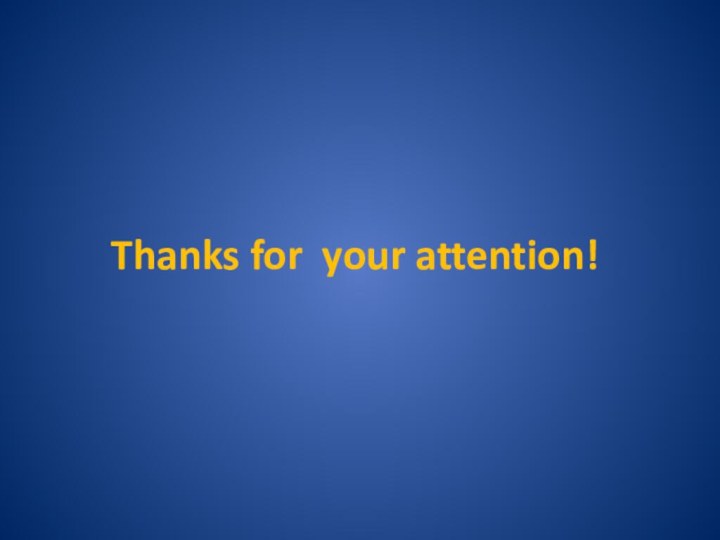 Thanks for your attention!