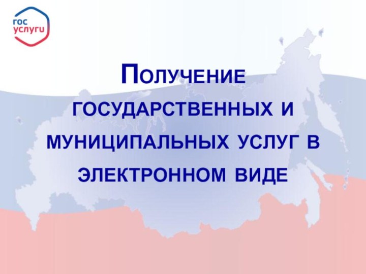 Получение государственных и муниципальных услуг в электронном виде