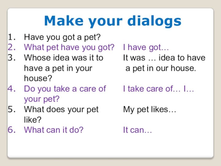 Make your dialogs