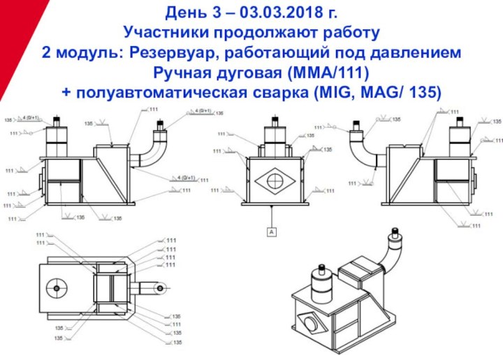 День 3 – 03.03.2018 г.Участники продолжают работу2 модуль: Резервуар, работающий под давлением