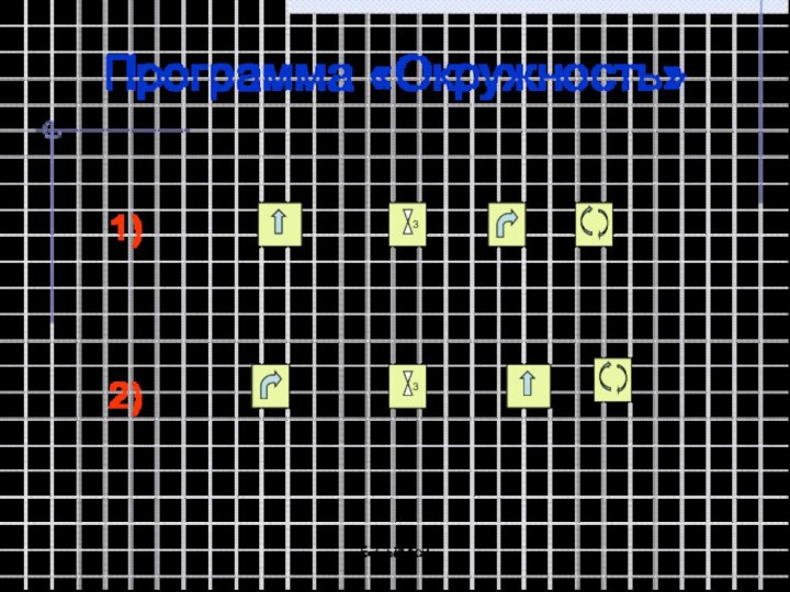 Б-СыресиПрограмма «Окружность»1)2)