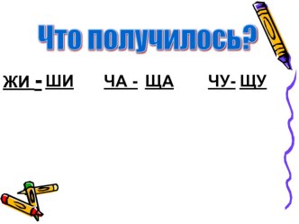 Презентация к уроку русского языка 2 класс по теме Закрепление правописания сочетаний ча-ща чу-щу жи-ши