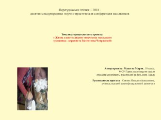 Презентация исследовательского проекта по технологии Жизнь в цвете: анализ творчества гжельского художника –керамиста Валентины Чепрасовой