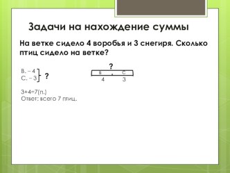 Презентация. Решение простых задач