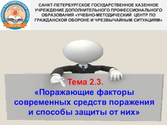 Презентация по теме Поражающие факторы современных средств поражения.