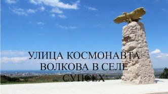 Презентация к проекту Улицы нашего села. Улица космонавта Волкова