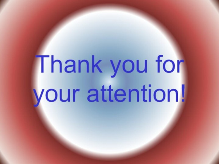 Thank you for your attention!