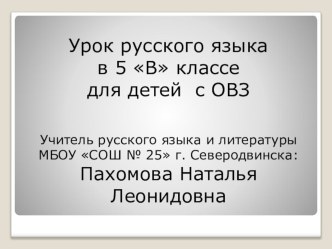 Презентация к уроку русского языка 5 класс ОВЗ Повторение: синтаксис, пунктуация (урок-путешествие Спасение Любавы)