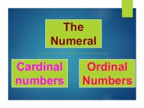 Презентация по английскому языку на тему Сardinal and Ordinal numbers