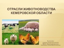 Презентация по окружающему миру Отрасли животноводства Кемеровской области (4 класс)