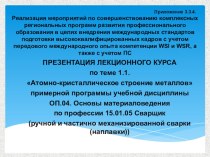 Презентация урока по учебной дисциплине Материаловедение по профессии СВАРЩИК